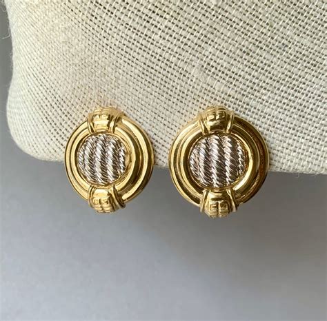 givenchy clipon earrings|givenchy gold earrings vintage.